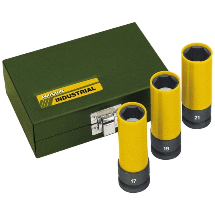 Zestaw 3 nasadek 1/2" 17, 19, 21 mm Proxxon 23938