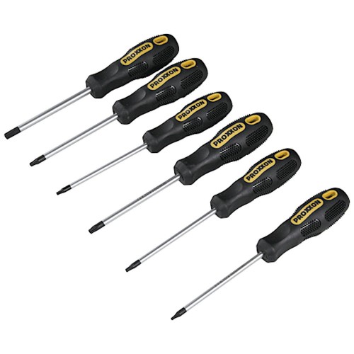 Zestaw 6 wkrętaków gwiazdkowych TTX z otworem Proxxon 22640