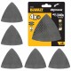 Siatka ścierna 93x93mm gradacja 240 do drewna, PVC 5szt. DeWALT DTM3095