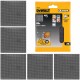 Siatka ścierna 115x115mm gr 80 do drewna metalu PCV 5szt DeWALT DTM3022