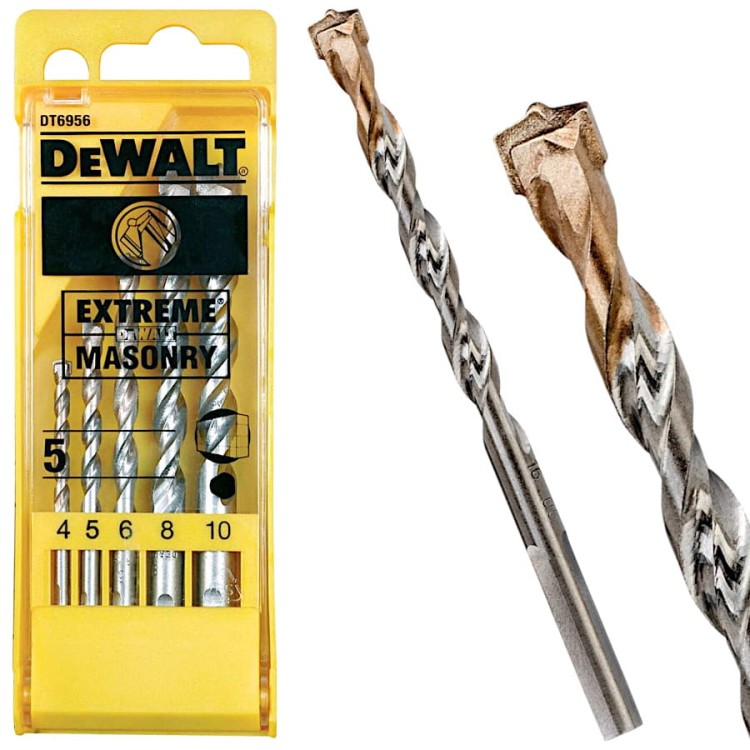 DEWALT DT6956 Wiertła do kamienia Extreme 4-10mm 5szt. w kasecie