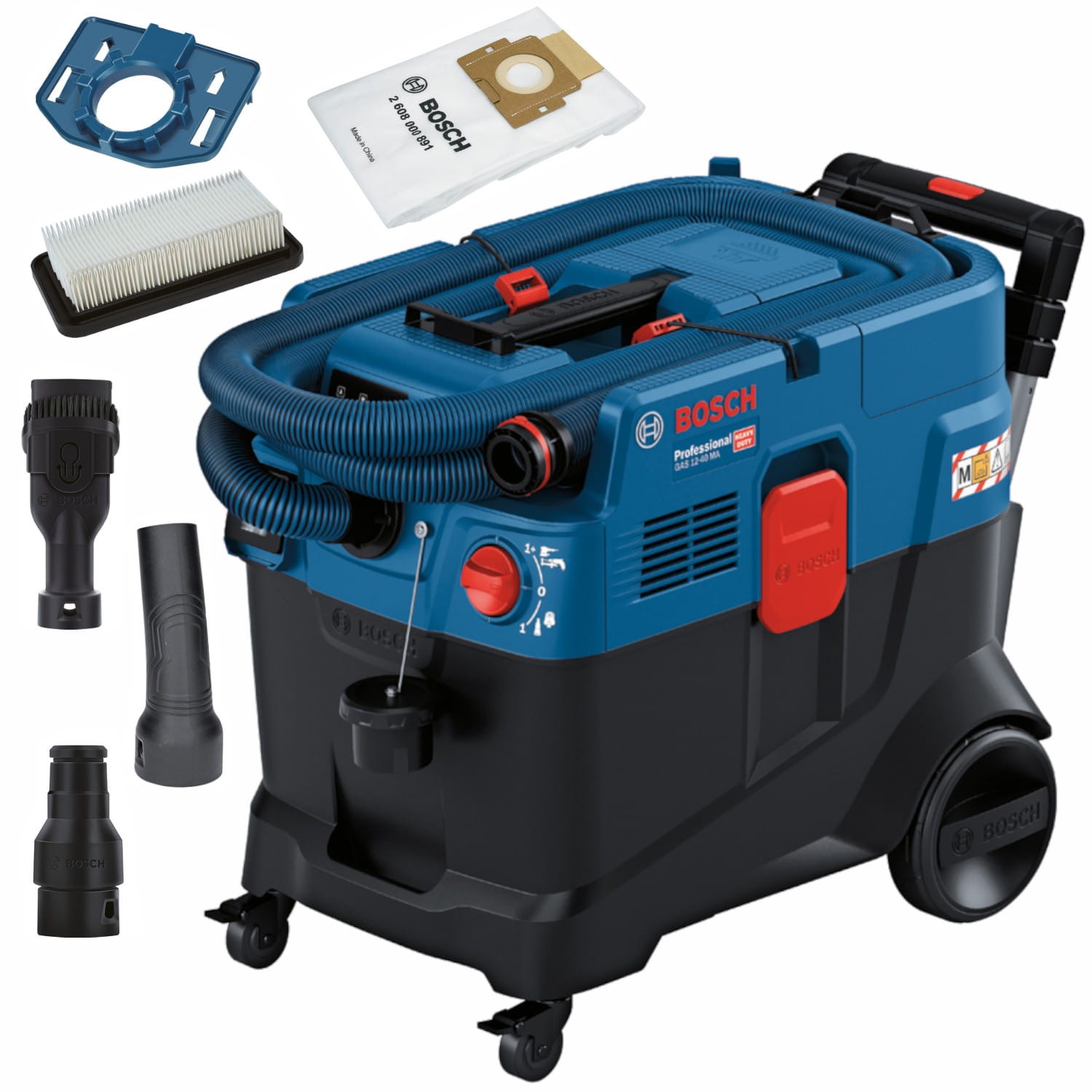 Odkurzacz przemysłowy 1200W 40l akcesoria BOSCH GAS 12-40 MA