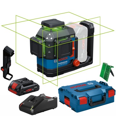 Laser krzyżowy zielona wiązka 360° 4Ah L-BOXX 136 BOSCH GLL 18V-120-33 CG