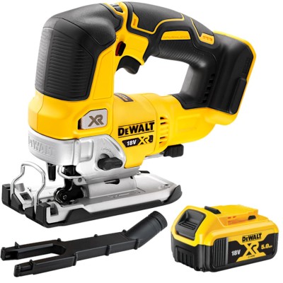 Wyrzynarka bezszczotkowa 18V z górnym uchwytem DeWALT DCS334N + aku 5Ah