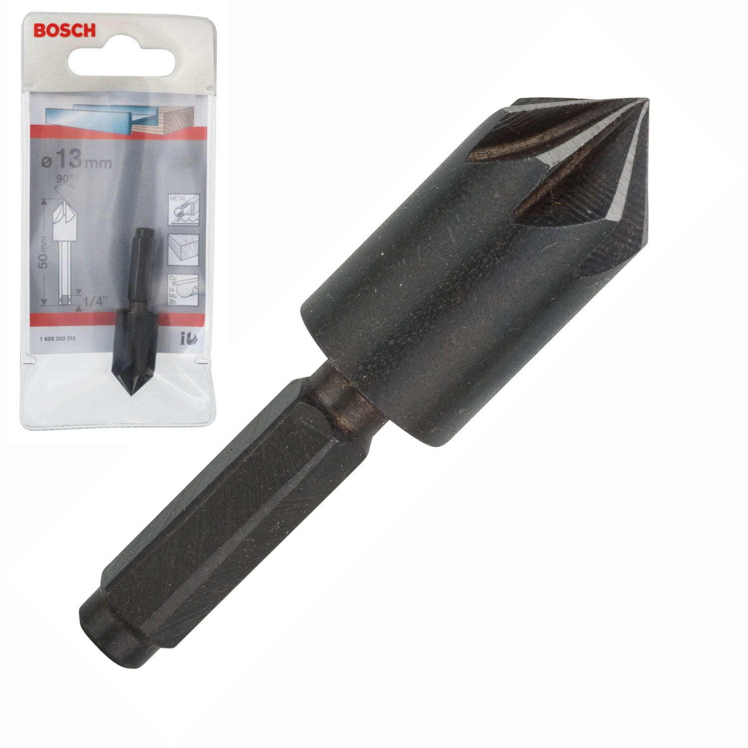 Pogłębiacz nawiertak stożkowy 13mm do metalu Bosch 1609200315
