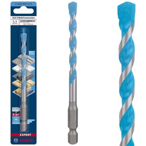 BOSCH Wiertło uniwersalne EXPERT HEX-9 Multi Construction 5,5x150mm 1szt.