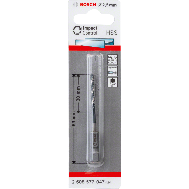 Bosch wiertło 2,5x69mm