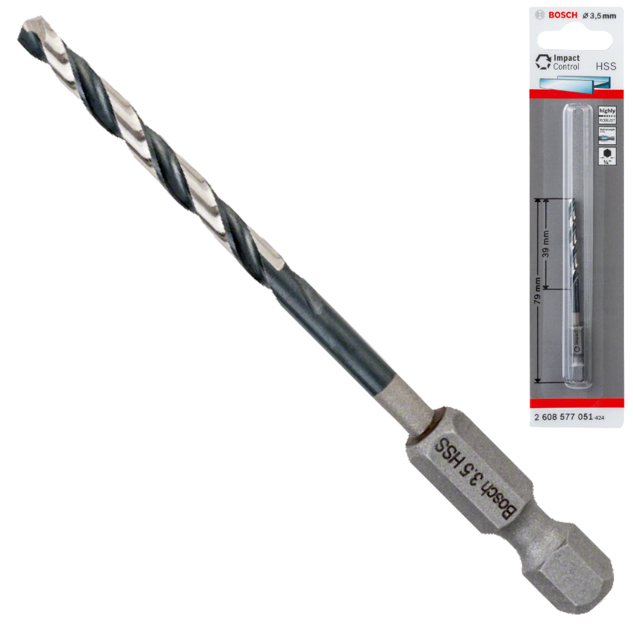 Bosch wiertło do metalu IMPACT CONTROL 3,5x79mm