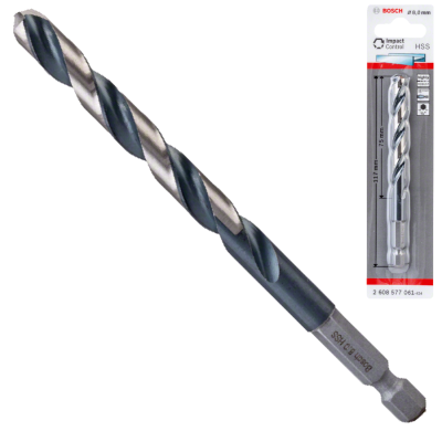 Wiertło spiralne HSS IMPACT CONTROL 1/4" BOSCH 2608577061 8x117mm