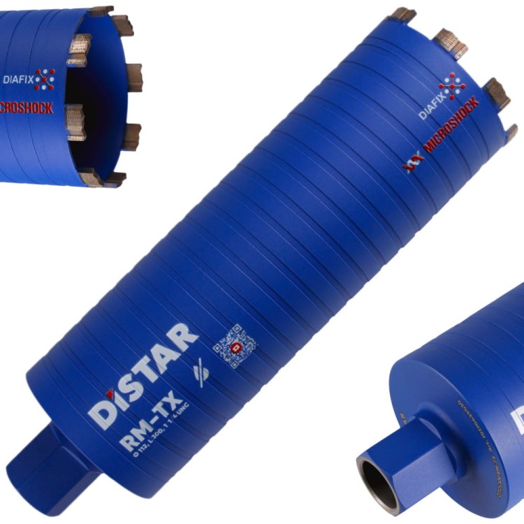 Wiertło diamentowe / Otwornica do betonu 110mm 1 1/4 UNC Distar RM-TX