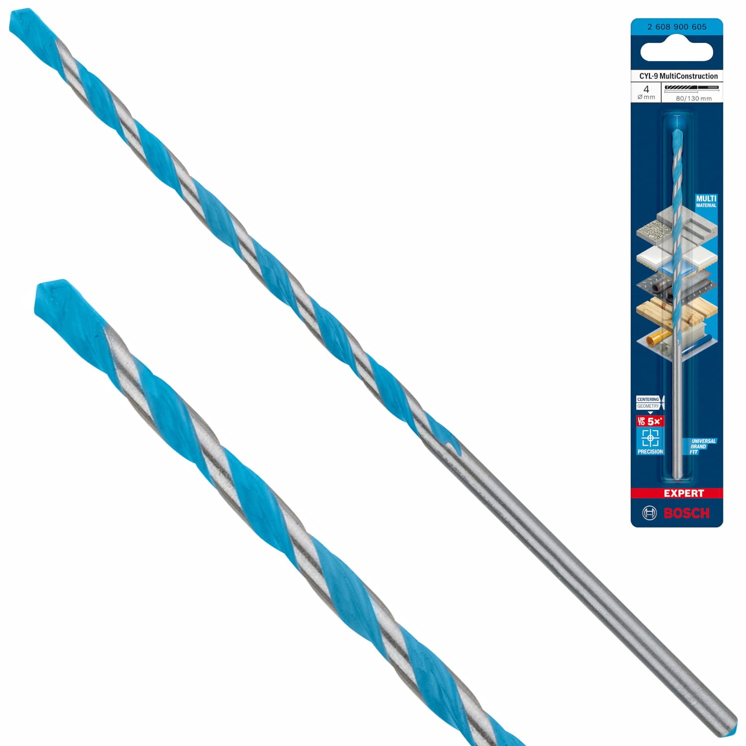 Wiertło EXPERT CYL-9 Multi Construction 4x80x130mm Bosch 2608900605
