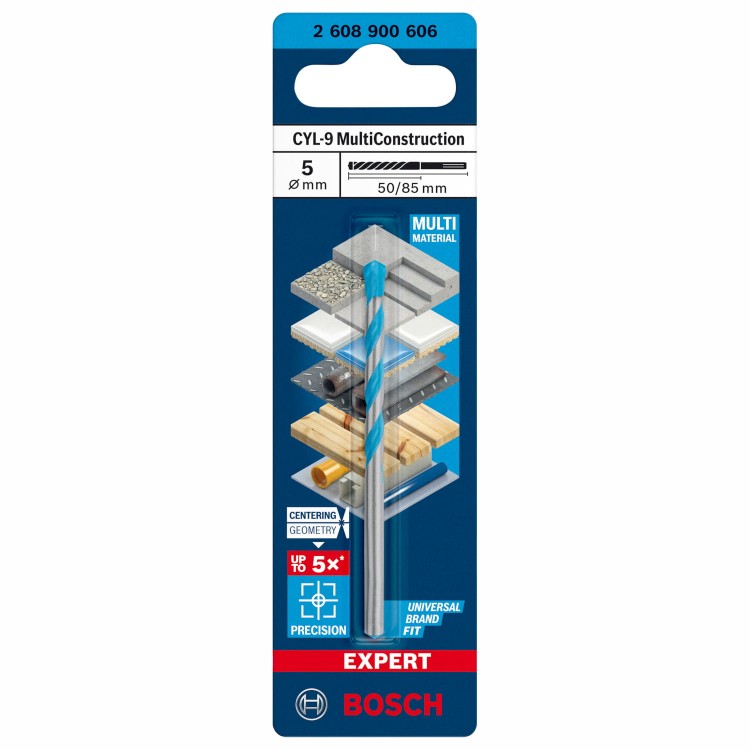 Wiertło Multi Construction 5mm Bosch 2608900606