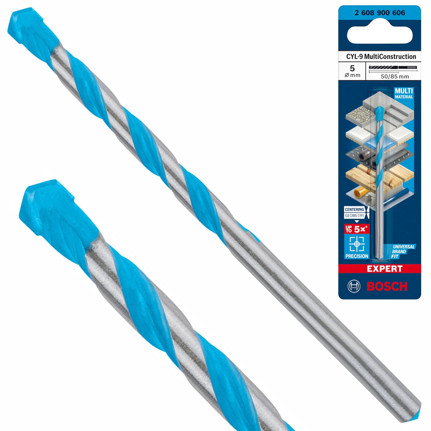 Wiertło EXPERT CYL-9 Multi Construction 5x50x85mm Bosch 2608900606