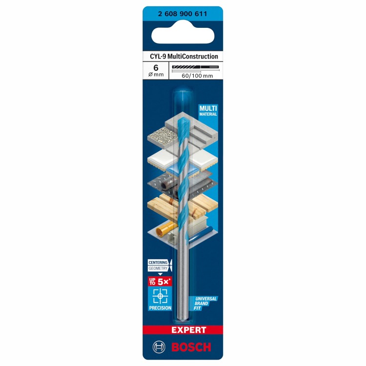 Wiertło EXPERT CYL-9 Bosch 2608900611