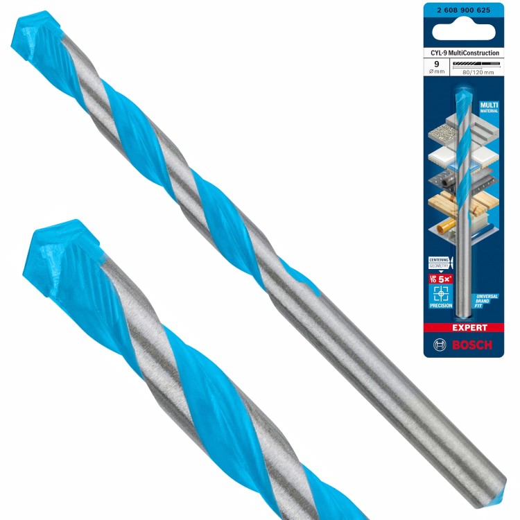 Wiertło EXPERT CYL-9 Multi Construction 9x80x120mm Bosch 2608900625