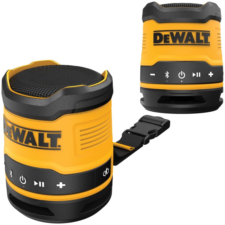 DeWALT Akumulatorowy mini głośnik Bluetooth USB-C DCR009
