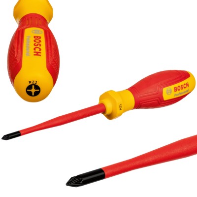 BOSCH Wkrętak izolowany śrubokręt VDE PZ 1 x 100 mm