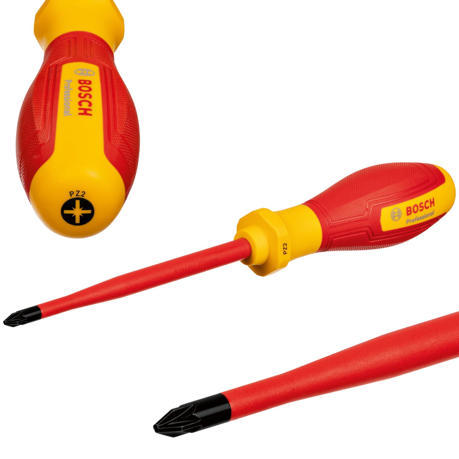 BOSCH Wkrętak izolowany śrubokręt VDE PZ 2 x 125 mm