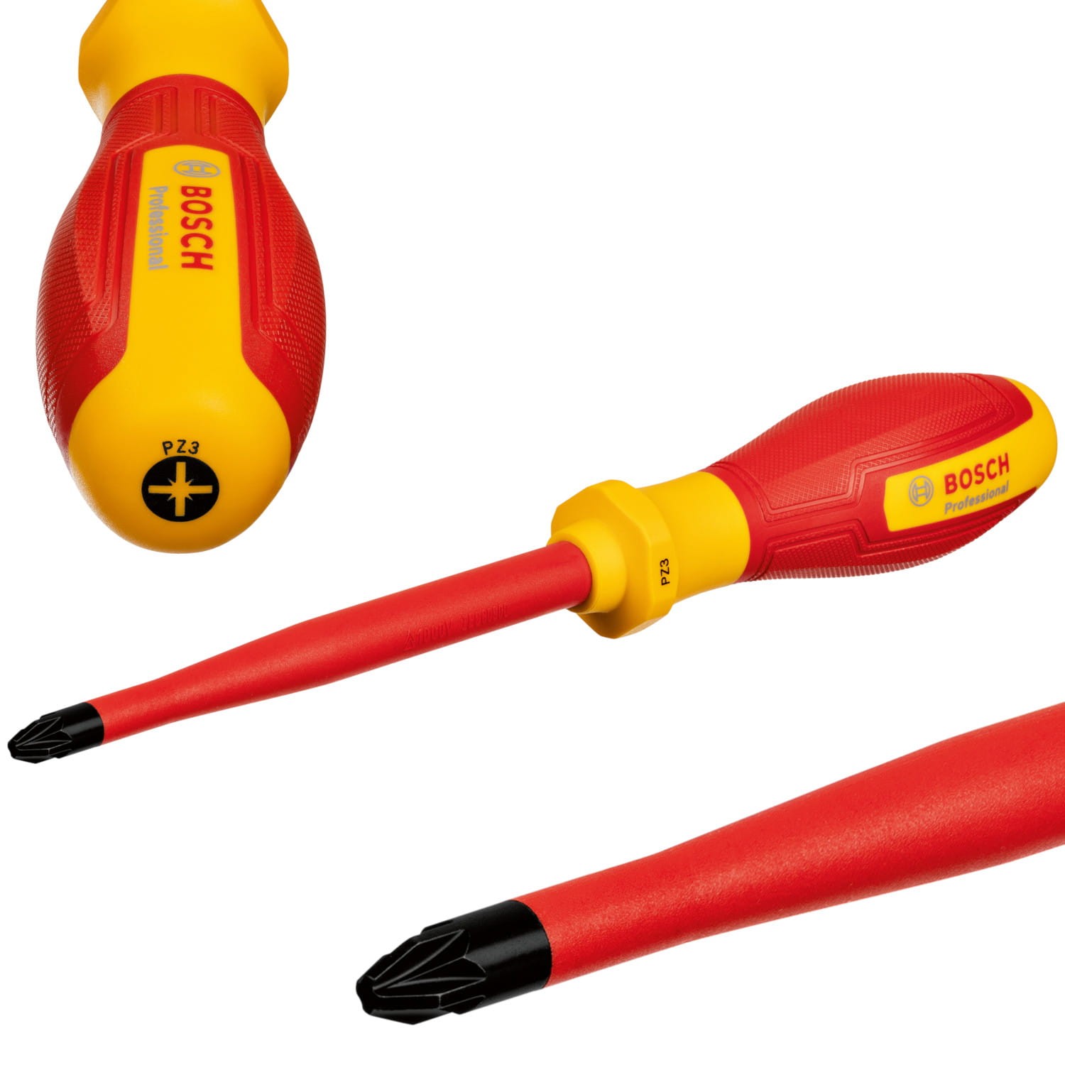 BOSCH Wkrętak izolowany śrubokręt VDE PZ 3 x 125 mm