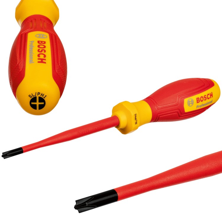 BOSCH Wkrętak izolowany śrubokręt VDE SL/PH 1 x 100 mm