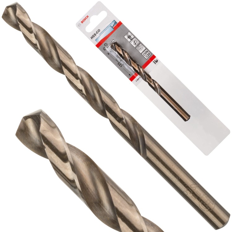 BOSCH Wiertło kręte HSS Cobalt do metalu, stali 9 x 125mm 1szt.