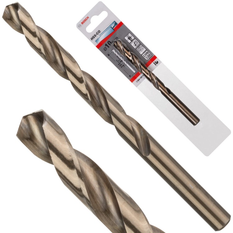 BOSCH Wiertło kręte HSS Cobalt do metalu, stali 10 x 133mm 1szt.