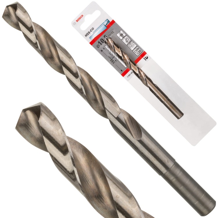 BOSCH Wiertło kręte HSS Cobalt do metalu, stali 10,5 x 133mm 1szt.