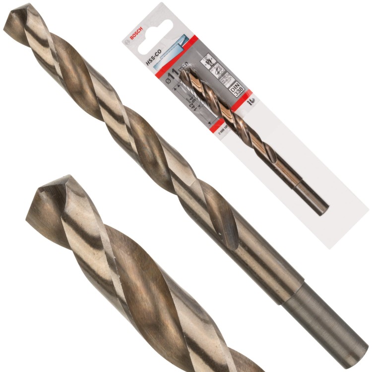 BOSCH Wiertło kręte HSS Cobalt do metalu, stali 11 x 142mm 1szt.