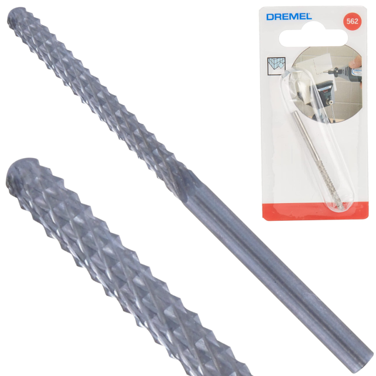 Spiralna końcówka do cięcia glazury płytek ściennych 3,2mm frez DREMEL 562