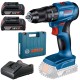 Wkrętarka bezszczotkowa Bosch GSB 185-LI + 2x 2.0 Ah aku