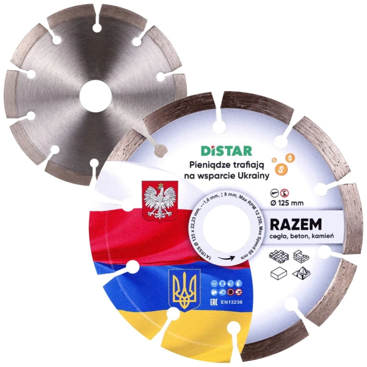 DISTAR Diamentowa tarcza tnąca do betonu 125 x 22,23mm Razem