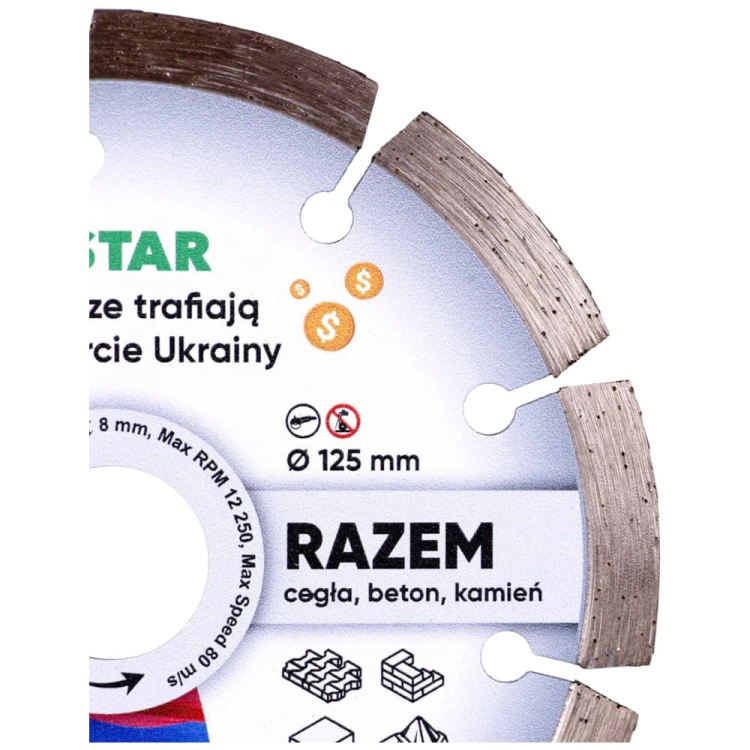 Diamentowa tarcza tnąca do betonu Razem DISTAR