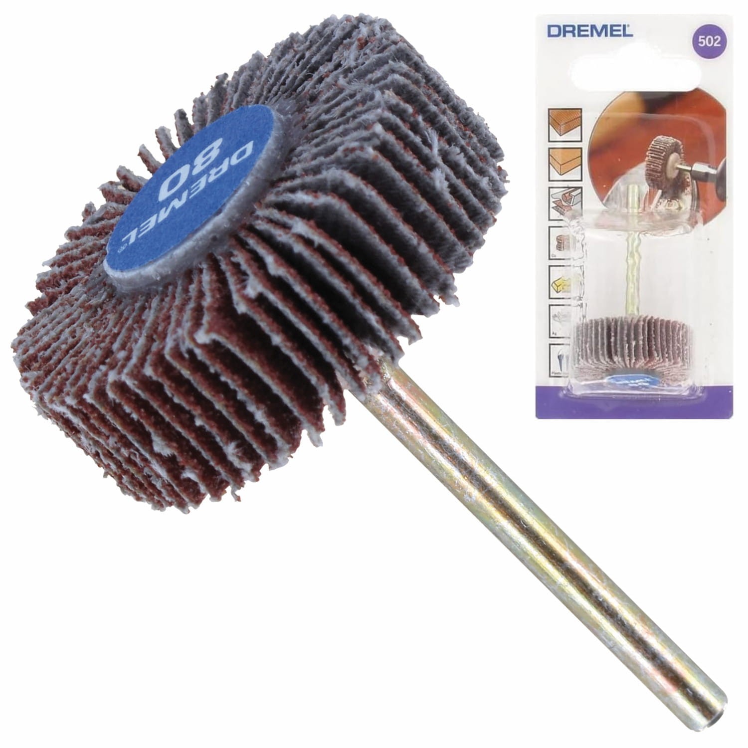 Tarcza płatowa 28,6x9,5mm gradacja P80 trzpień 3,2mm DREMEL 2615050232