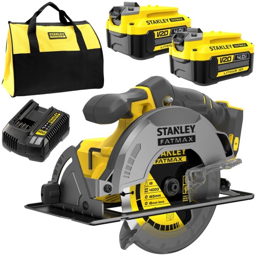 STANLEY SFMCS500B Pilarka tarczowa 18V Seria V20 165mm 2x4Ah + ładowarka + torba