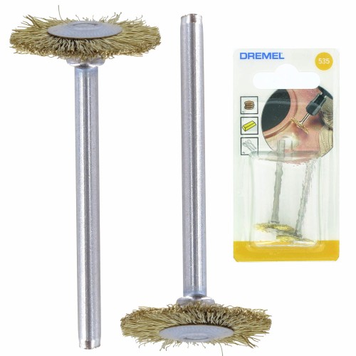 Szczotka mosiężna do miękkich metali 19mm 2szt. DREMEL 26150535JA