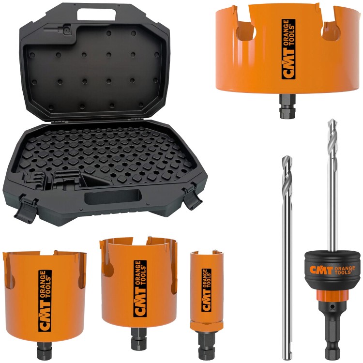 CMT Zestaw otwornic XTREME FAST 35, 60, 68, 133mm 6el. w dedykowanej walizce