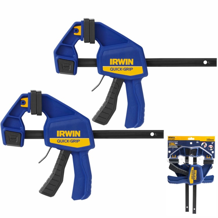 Ścisk stolarski jednoręczny 150mm 2szt. QUICK-GRIP IRWIN T5062QCEL7