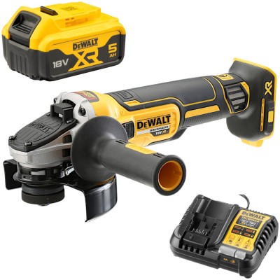 DEWALT DCG405N Szlifierka kątowa 1x5.0 Ah + ładowarka