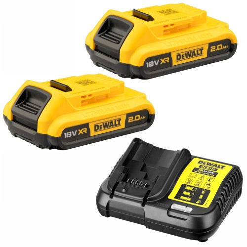 DEWALT DCB183 Akumulator Bateria 18V 2.0Ah Li-Ion 2szt. + ładowarka DCB112