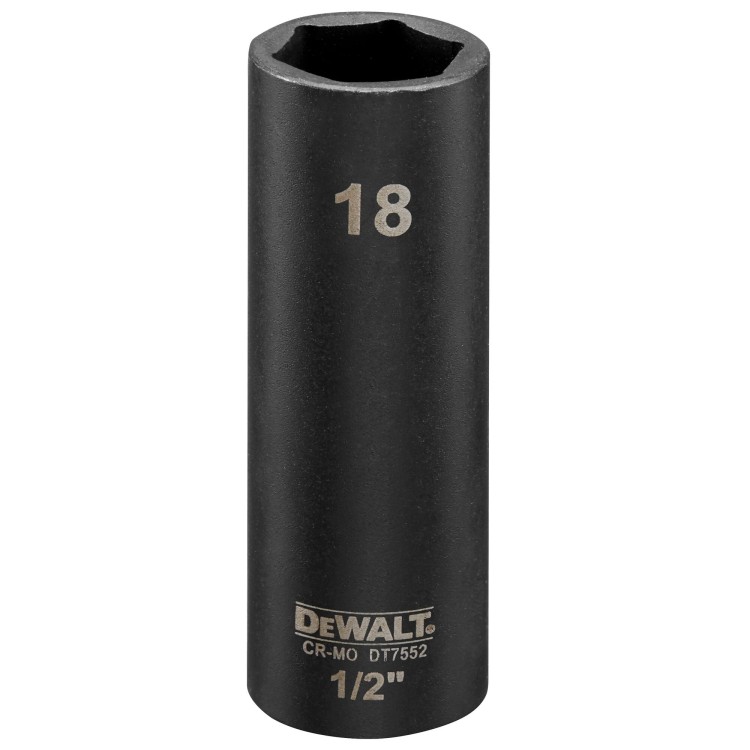 Klucz nasadowy EXTREME IMPACT długi 1/2" 18mm DeWALT DT7552