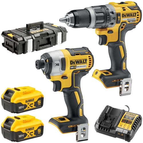 DeWALT DCK266P2 Zestaw Combo DCD796 + DCF887 + 2x 5.0Ah w walizce