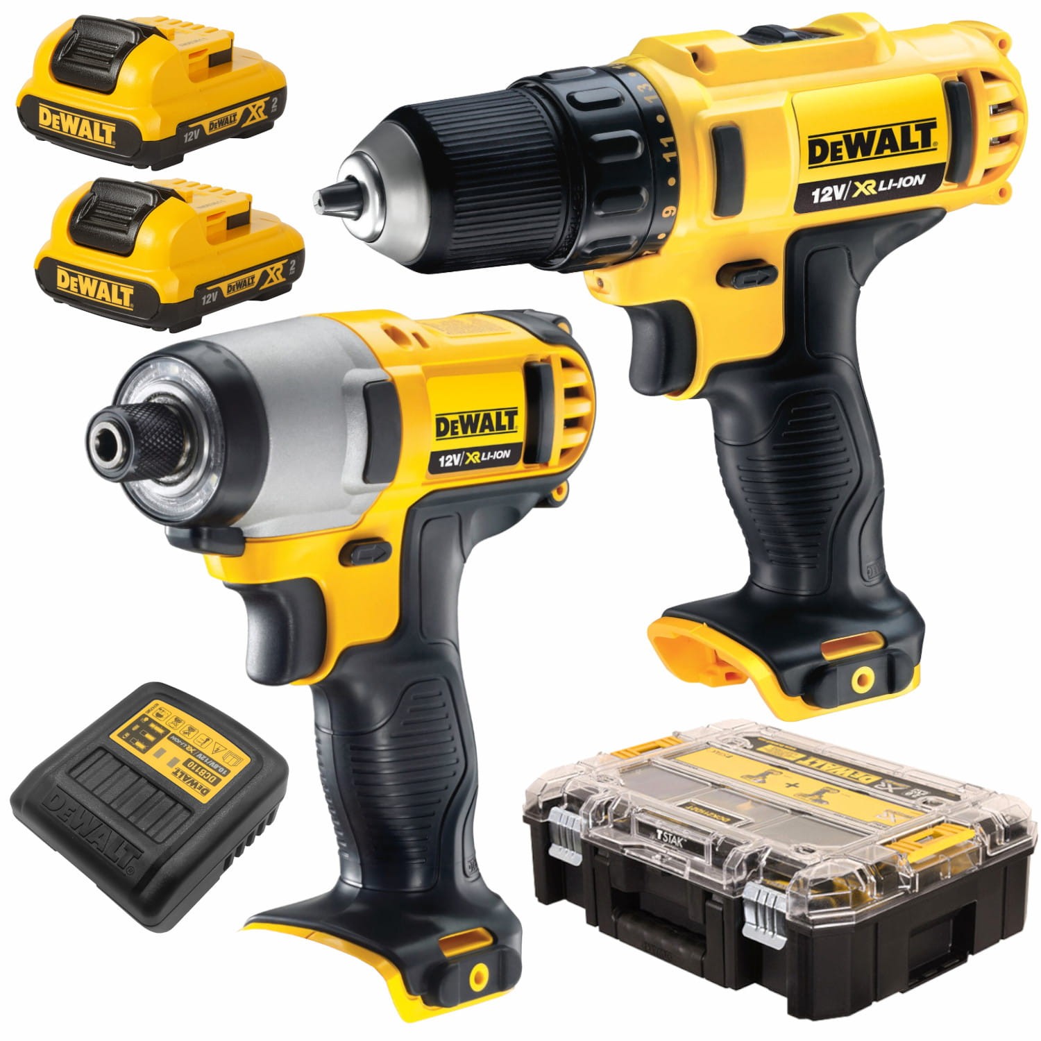 Wkrętarka DCD710 Zakrętarka DCF815, 2x2,0Ah TSTAK DeWALT DCK211D2T