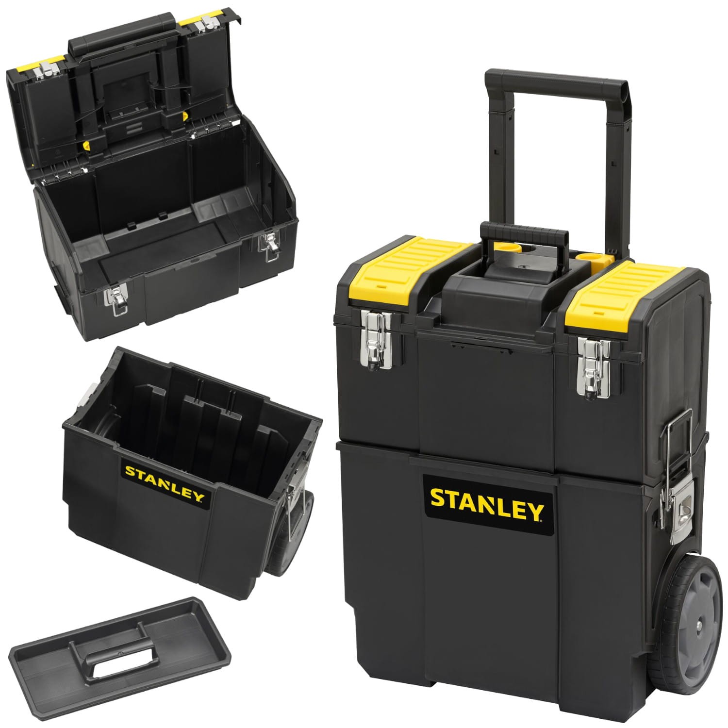 Skrzynia narzędziowa mobilna na kółkach 2w1 Stanley 1-70-327