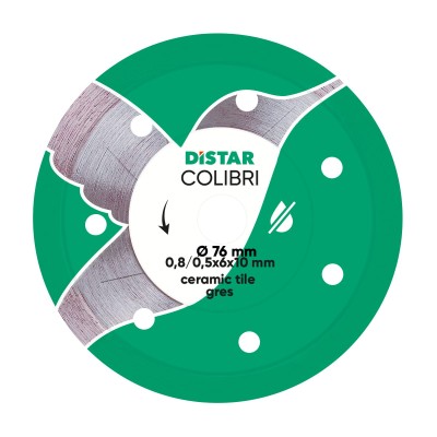 Tarcza diamentowa do ceramiki gresu 76x10mm Colibri DISTAR 11139053029