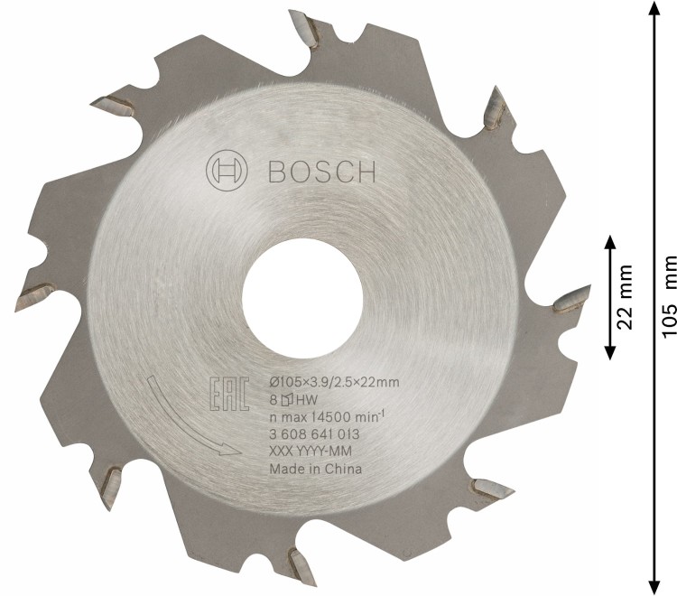 Frez tarczowy BOSCH 3608641013