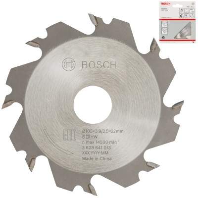 Frez tarczowy 105x22mm 8 zębów 4mm do lamelownicy GFF 22A BOSCH 3608641013