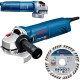 Szlifierka kątowa 1400W Bosch GWS 1400 + Tarcza diamentowa 125mm
