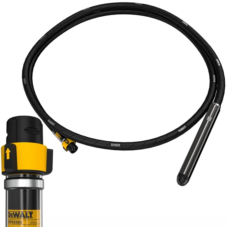 Wąż do wibratora DCPS310 DCPS320 PowerShift 5m głowica 50mm DeWALT DCPS3505