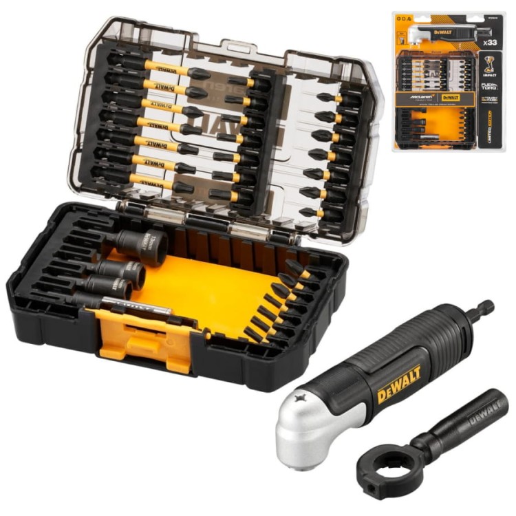 Zestaw bitów PH PZ Torx w ToughCase+ 33el. McLaren DeWALT DT70782