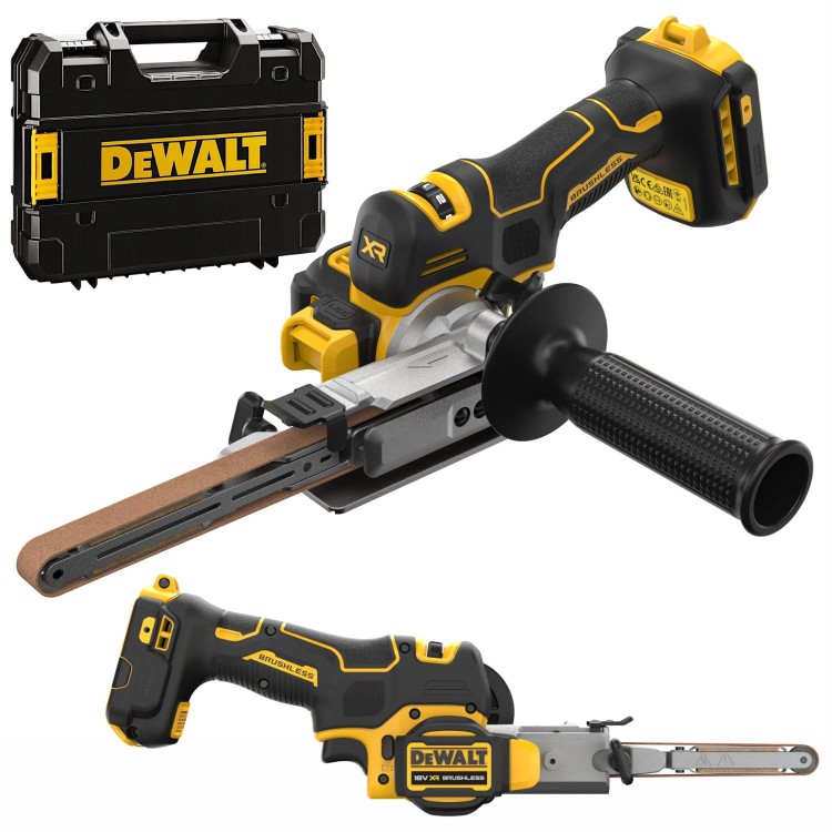 Pilnik taśmowy akumulatorowy bezszczotkowy 18V body walizka DeWALT DCM200NT